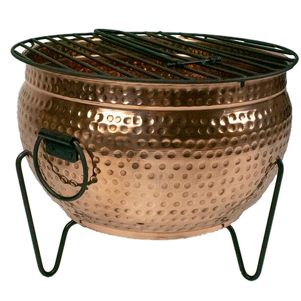Fire Pit BBQ Copper Cauldron - 16 in