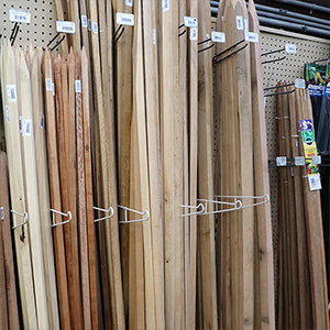 Hardwood Stakes - 4 ft x 1 in x 1 in