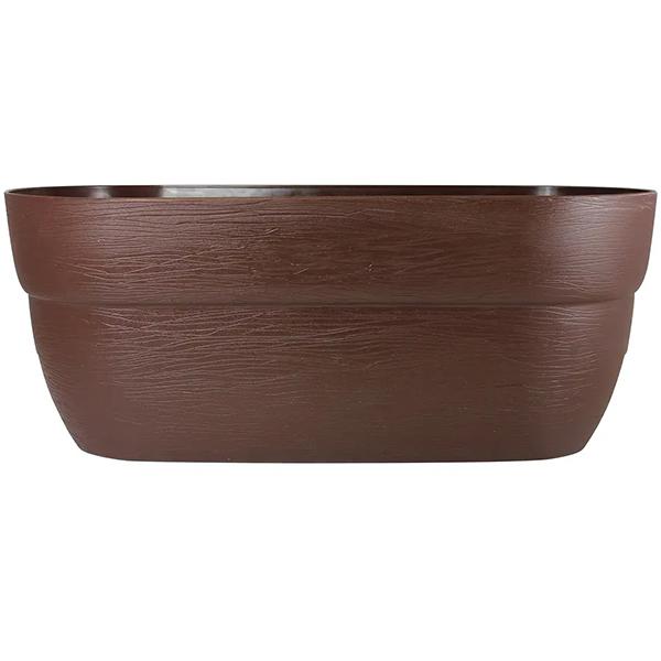 Bloomer Rail Planter - 24 inch Brown