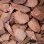 Bulk Stone - 3/4 in&nbsp;Red Stone Bulk - 1 Scoop (3/4 cu. yd)