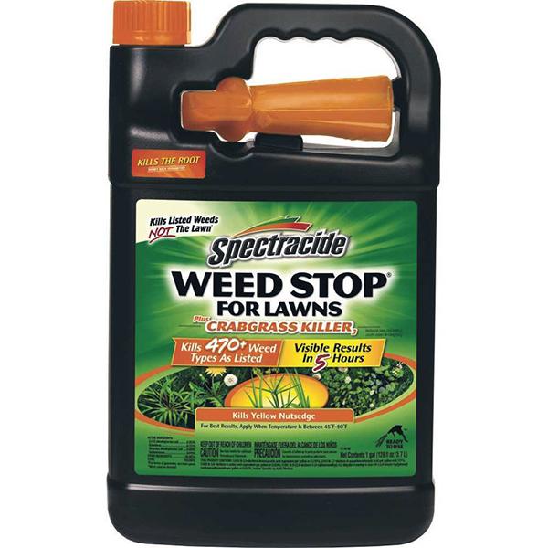Spectracide Weed Stop for Lawns plus Crabgrass Killer - 1 Gal Ready to Use