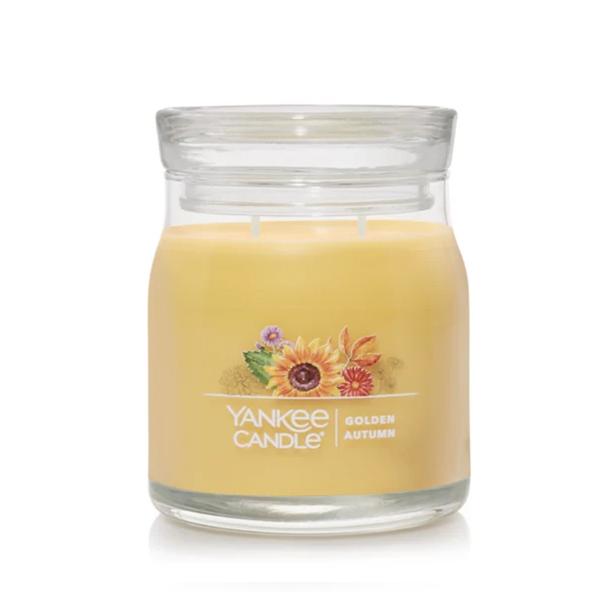 Yankee Fall Jar 13 oz - 2 Wick Golden Autumn