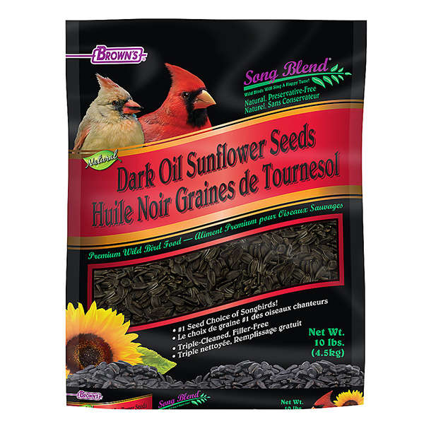 Brown's Dark Oil Sunflower Seeds - 10lb