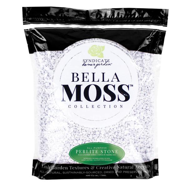 Bella Moss Perlite Stone - 8 qt
