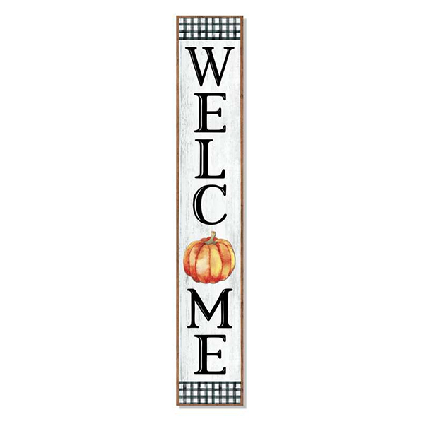 My Word! Porch Board - Welcome Pumpkin