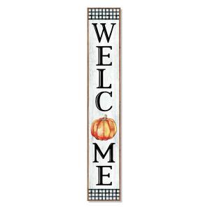 My Word! Porch Board - Welcome Pumpkin