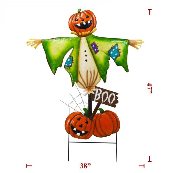 Stake Pumpkin Head Scarecrow