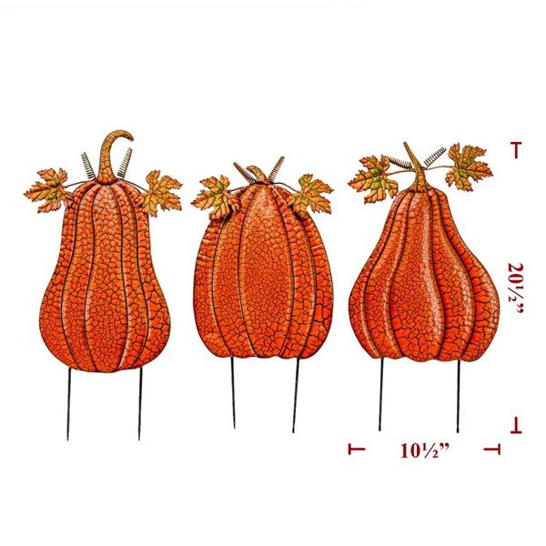 Orange Pumpkins Stakes - 20.5 in