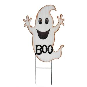Stake Metal Boo Ghost - 34.5in