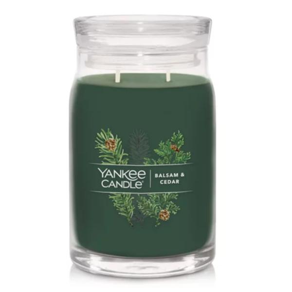 Yankee Christmas Jar 20 oz 2 Wick - Balsam Cedar
