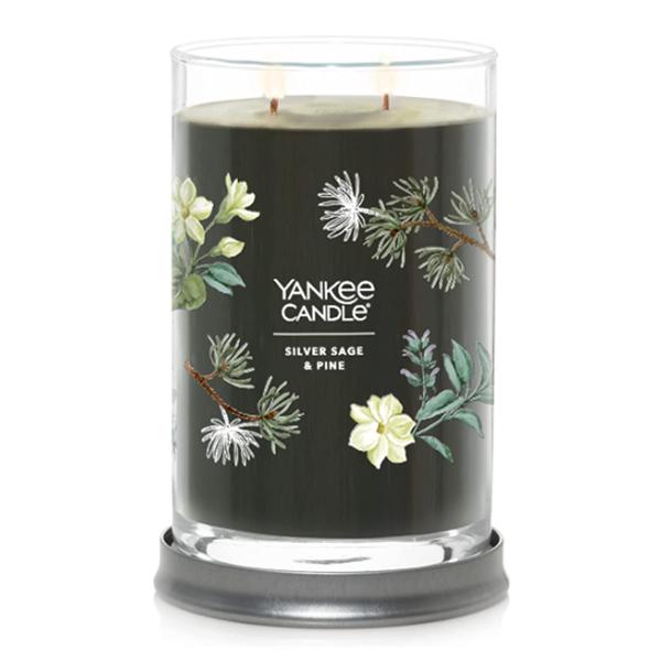Yankee Christmas Jar 20 oz 2 Wick - Silver Sage Pine