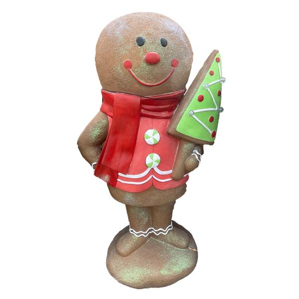 Resin Gingerbread Boy LED 36"