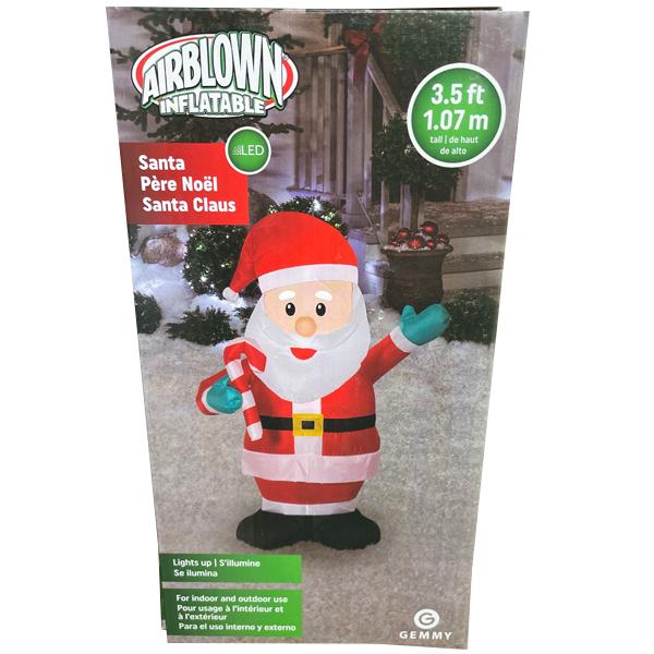 Santa: Airblown Inflatable - 3.5 ft