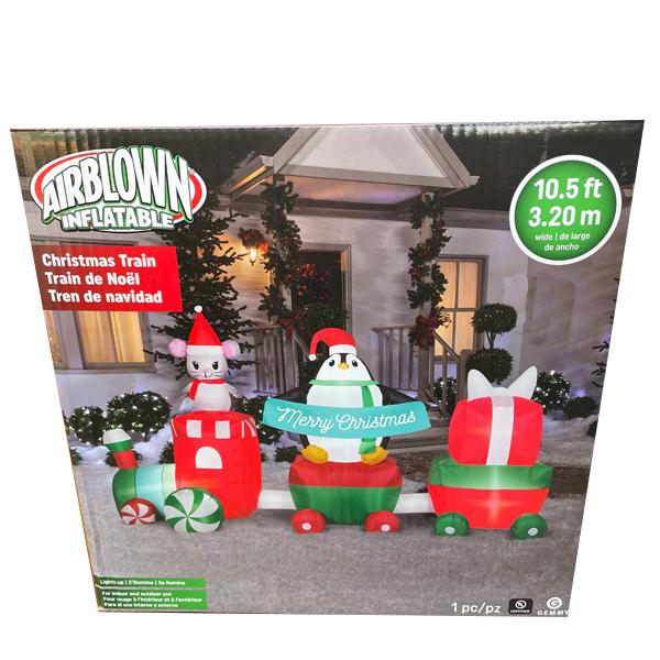 Christmas Train: Airblown Inflatable - 10.5 ft