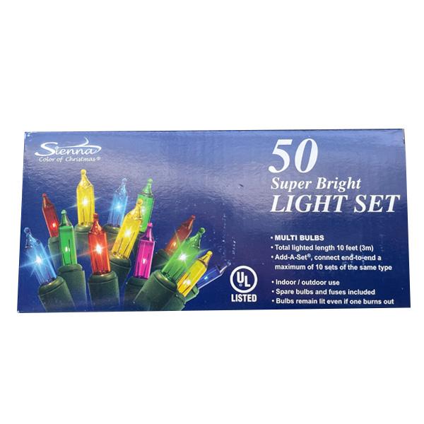 Super Bright 50 Light Set - Multicolored