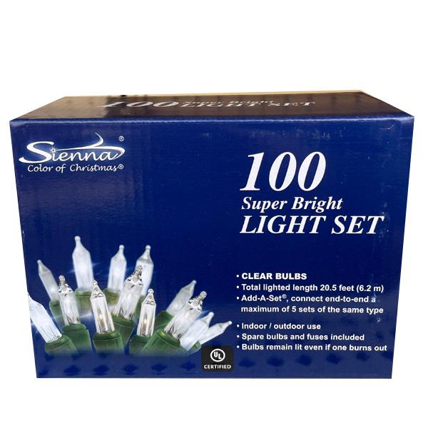 Super Bright Mini Light Set - Clear Culbs - 100 Lights