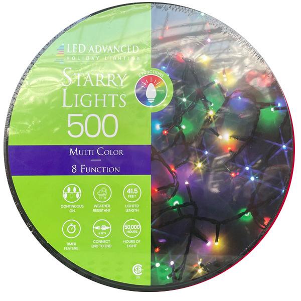 LED Starry 500 Lights - Multicolored - 8 Function 