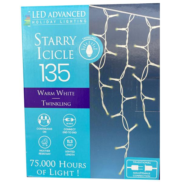 LED Starry Icicle Lights