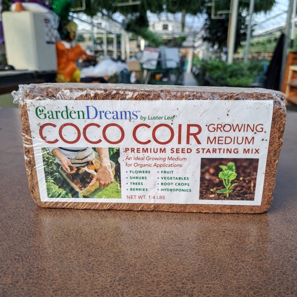 Coco Coir Compressed Brick - 1.4lb