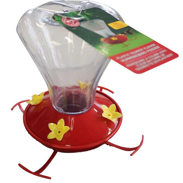 Hummingbird Feeder Plastic 24oz Trumpet