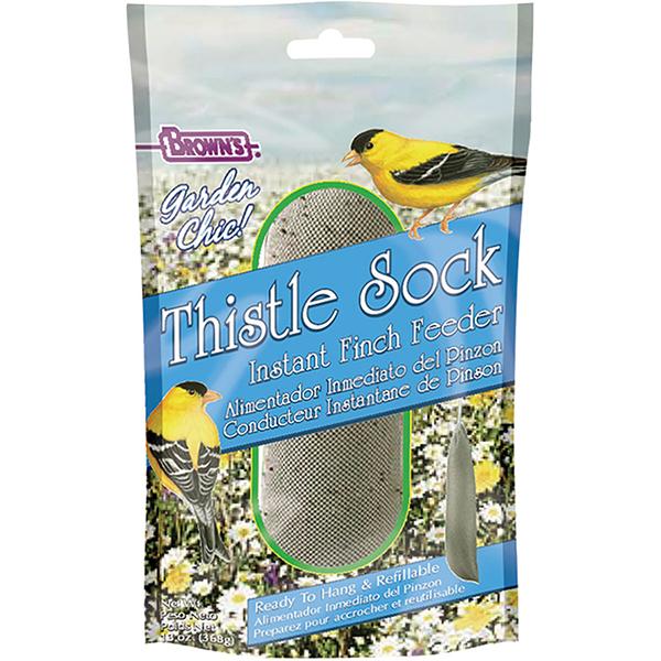 Brown's Thistle Sock Bird Food - 13 oz