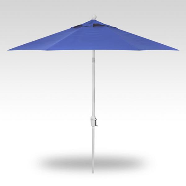 Treasure Garden Umbrella - 7.5 ft, Sky, White Pole, Push Button