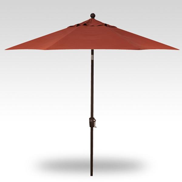 Treasure Garden Umbrella - 7.5 ft, Burnt Orange, Bronze Pole, Push Button