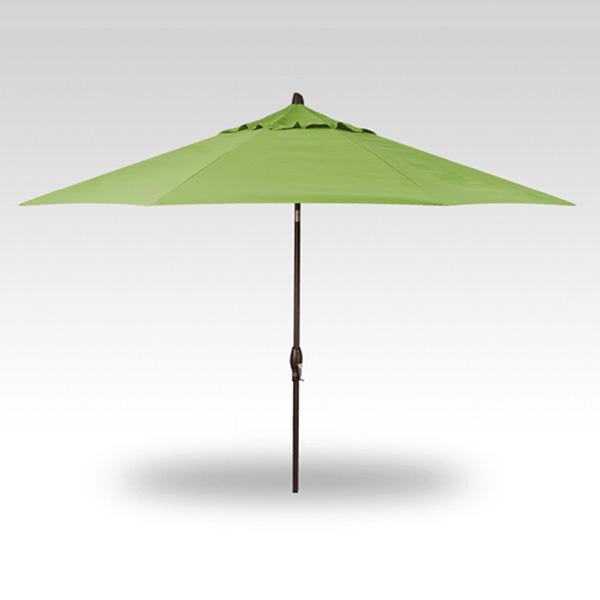 Treasure Garden Umbrella - 11 ft, Kiwi, Bronze Pole, Auto