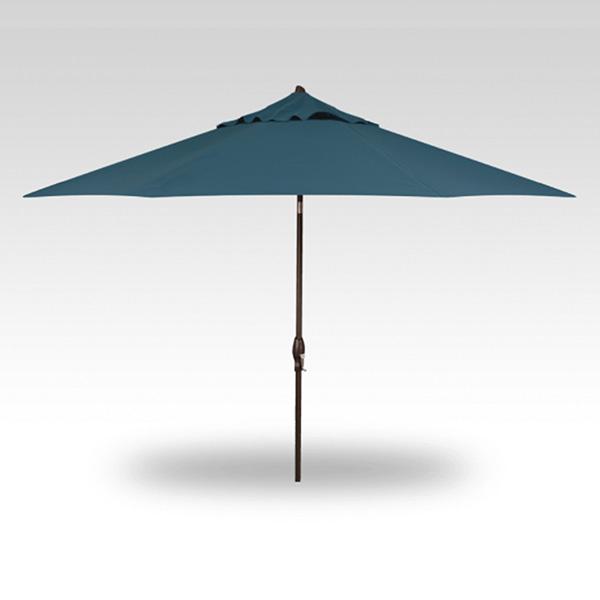 Treasure Garden Umbrella - 11 ft, Surf, Bronze Pole, Auto