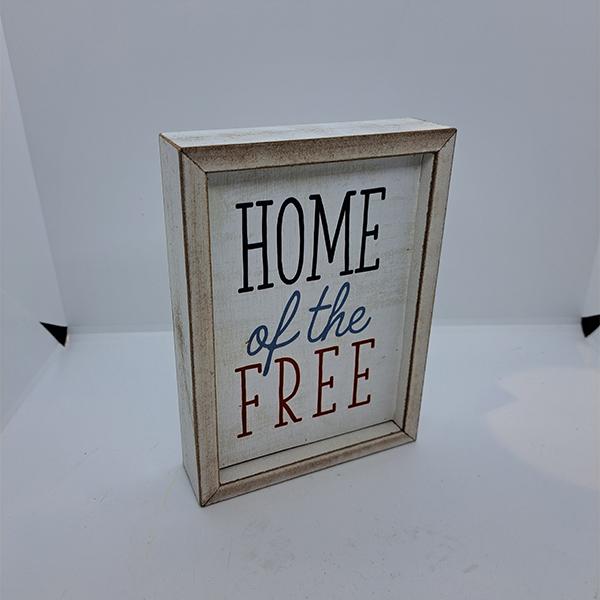 Block Decor Americana Home of the Free