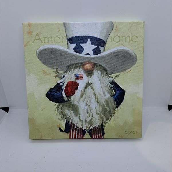 Wall Decor American Gnome - 9in x 9in