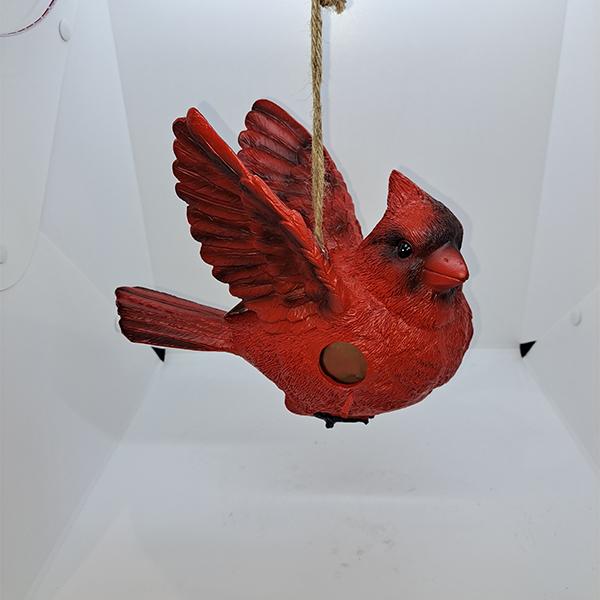 Birdhouse Resin Decor Cardinal - 9in
