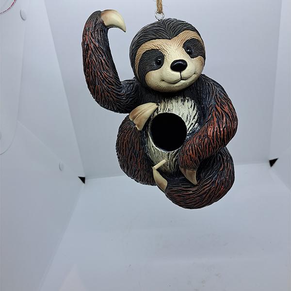 Birdhouse Resin Decor Sloth - 8.5in