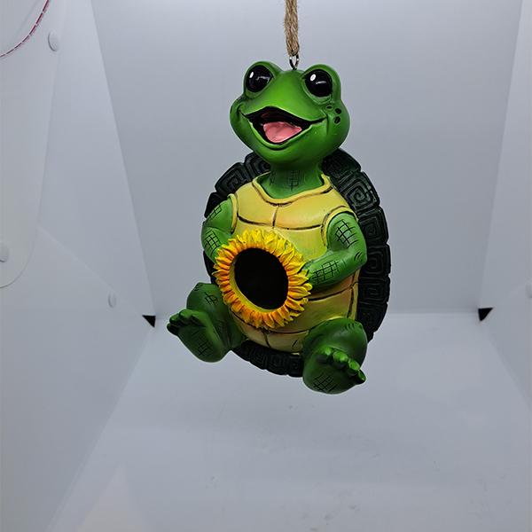 Birdhouse Resin Decor Turtle - 8in