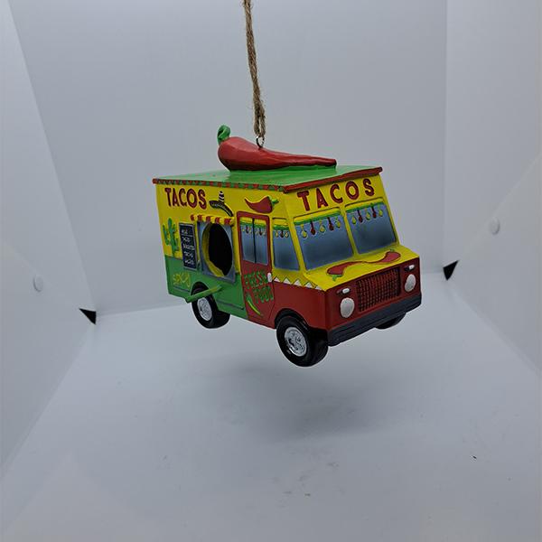 Birdhouse Resin Decor Taco Truck - 7.25